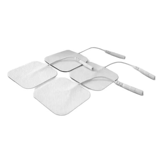 Electrodo Cubierto Con Gel (pack 4 Un) 40x40mm- Blunding Color Blanco