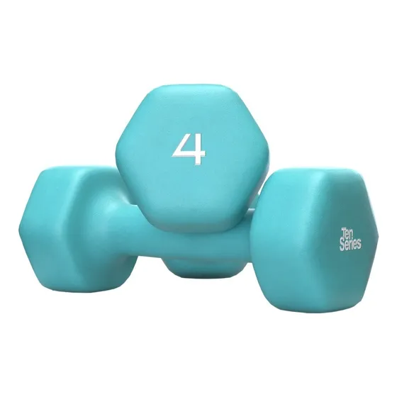 Par Mancuernas Neoprene 4kg Color Celeste