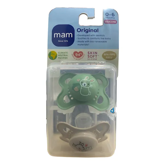 Mam - Chupones De Silicon Para Bebe De 0-6m (forma De Pezon)