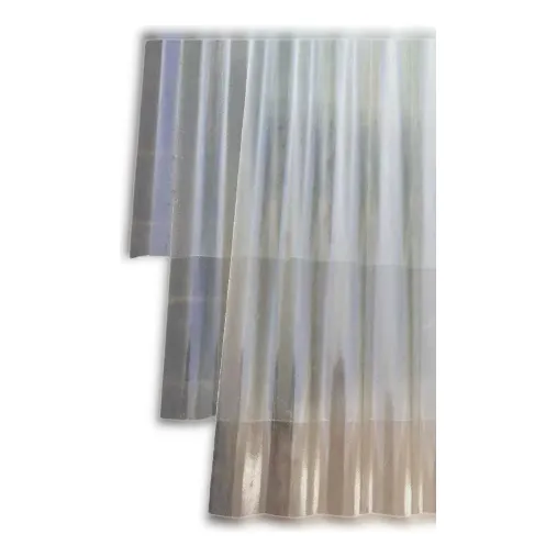 Chapas En Fibra De Vidrio Traslúcida Sinusoidal 2mt X 1.10