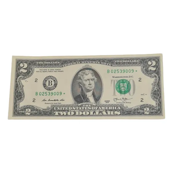 Billete Dos Dolares 2013 Usa Reposicion Estrella Escaso