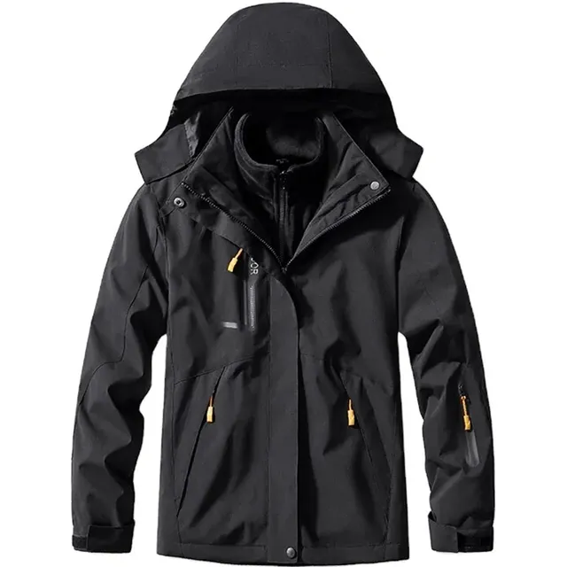 Casaca Polar Doble 2 En 1 Trekking Alta Montaña Impermeable 