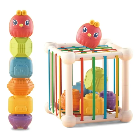 Cubo Encastrable Con Elásticos Para Bebé