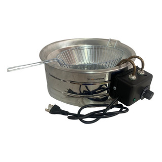 Fritadeira Industrial Elétrica 5 Litros Tacho Em Inox Fritadeira Industrial Elétrica 5 Litros Tacho Em Inox