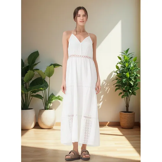 Vestido Broderie Turin Gu4061 Vestido Largo Premium Broderie