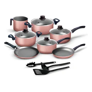 Jogo De Panelas De Cozinha Marpal Elegan 10 Peças 10 Peças Com 10 Peças De AlumĂnio Rosa Jogo De Panelas De Cozinha Marpal Elegan 10 Peças 10 Peças Com 10 Peças De AlumĂnio Rosa
