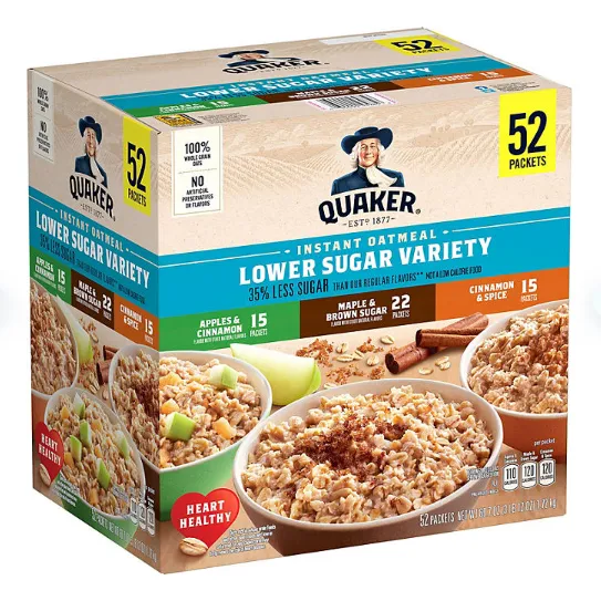 Avena en ojuela Quaker Avena variedad caja pack x 52 u