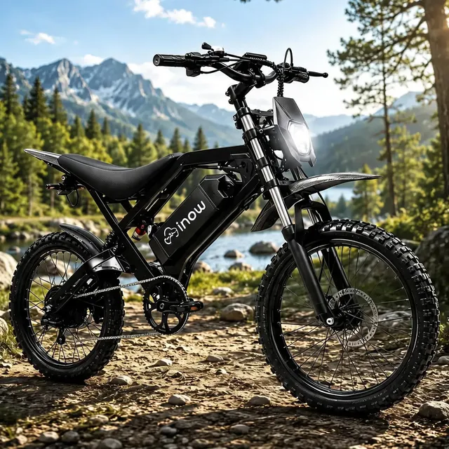 Bicicleta Eletrica Bike 1000w Alarme Nfc D50 Motocross Inow Preto 16