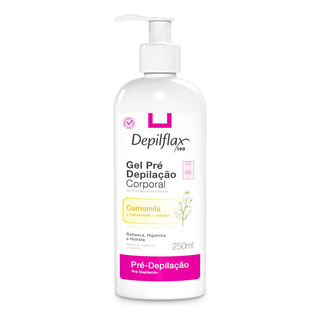 Gel Pré Depilação Corporal Depilflax Refresca Hidrata 250ml Gel Pré Depilação Corporal Depilflax Refresca Hidrata 250ml