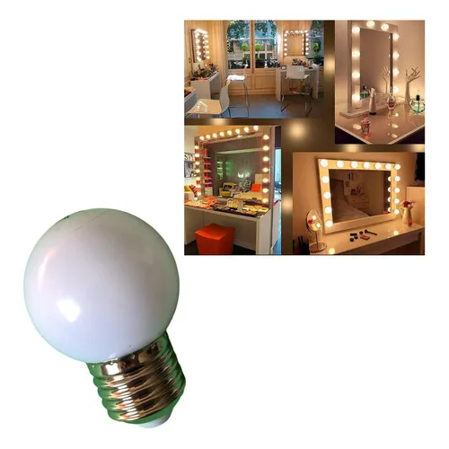 Kit 10 Lâmpada Bolinha Led 3w G45 E27 Lustre Espelho Camarim Cor Da Luz Branco-frio 127v