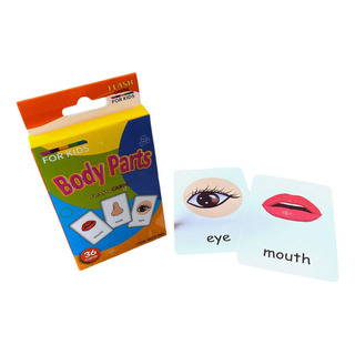 36 Uds. Tarjetas Cognitivas Para Niños, Partes Del Cuerpo 36 Uds. Tarjetas Cognitivas Para Niños, Partes Del Cuerpo