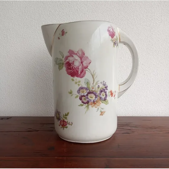 Antigua Jarra De Porcelana Checa Para Aguamanil - Czech Slov