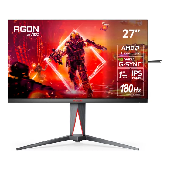 Monitor Gamer Agon By Aoc 27 Qhd 180hz 1ms Con Función Pivot