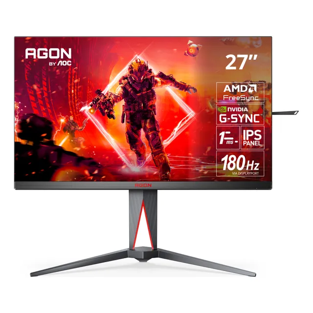 Monitor Gamer Agon By Aoc 27 Qhd 180hz 1ms Con Función Pivot