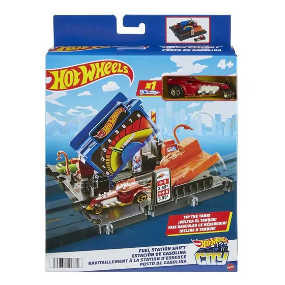 Pista Hot Wheels City Estacion De Gasolina