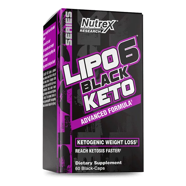 Lipo 6 Black Keto - 60 Cap Nutrex !!! Envios Gratis !!!