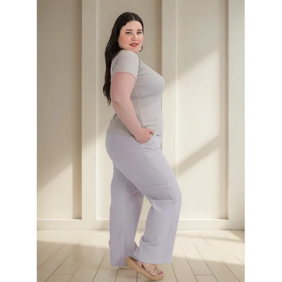 Pantalón Rush - Poplin Rayado Dama T/especial
