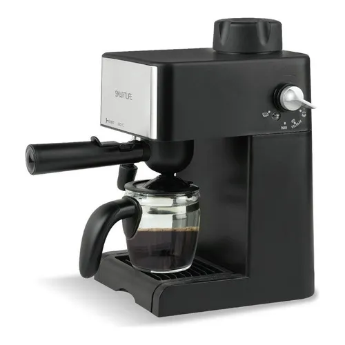 Cafetera portátil Smartlife EXPRESSO SL-CM4648 automática negra y plateada expreso 220V