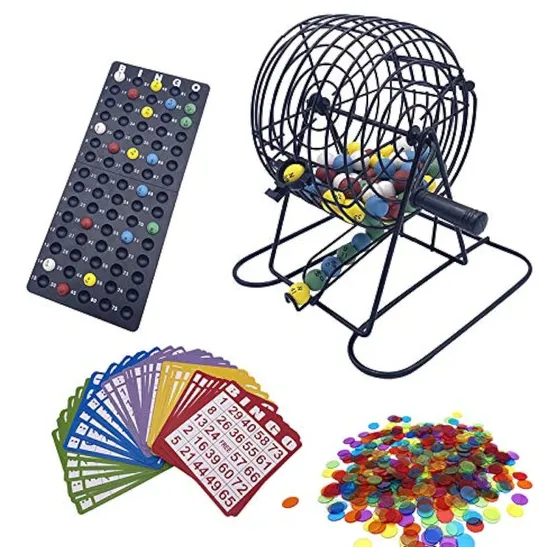 Set De Juego De Bingo De Lujo Con Jaula De 6 Pulgadas, Maste
