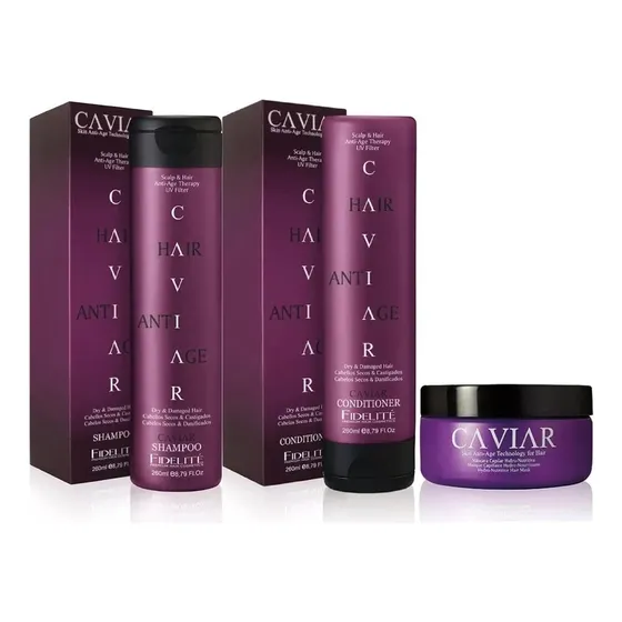 Fidelite Combo Shampoo +  Acondicionador + Mascara Caviar