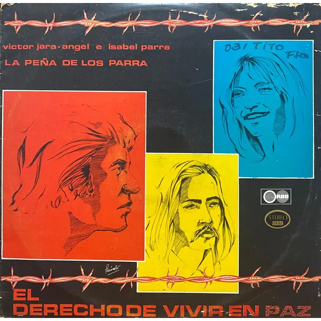 Disco Lp - Victor Jara, Isabel Parra / El Derecho De Vivir