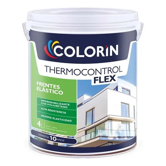 Impermeabilizante Colorín Thermocontrol Flex 20 Litros Bco Acabado Mate Color Blanco