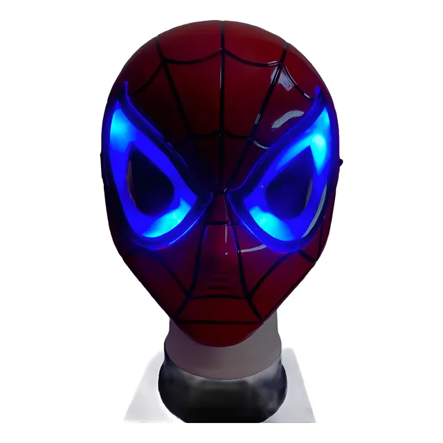 Mascara Hombre Araña Luminosa Spiderman Disfraz Halloween