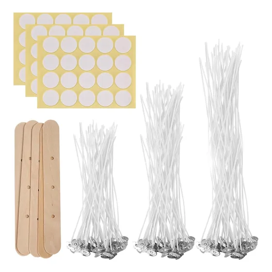 180pz 10/15/20cm Pabilo Para Vela Mechas Encerado Accesorios