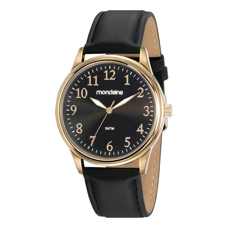 Relógio Mondaine Masculino Dourado Couro 99546gpmvdh2 Relógio Mondaine Masculino Dourado Couro 99546gpmvdh2