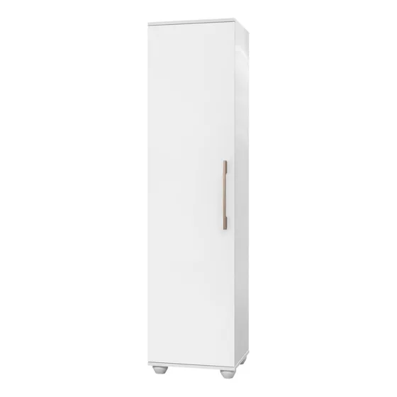 Armário Multiuso Sofia Organizador 1 Porta 4 Prateleiras Pro Cor Branco