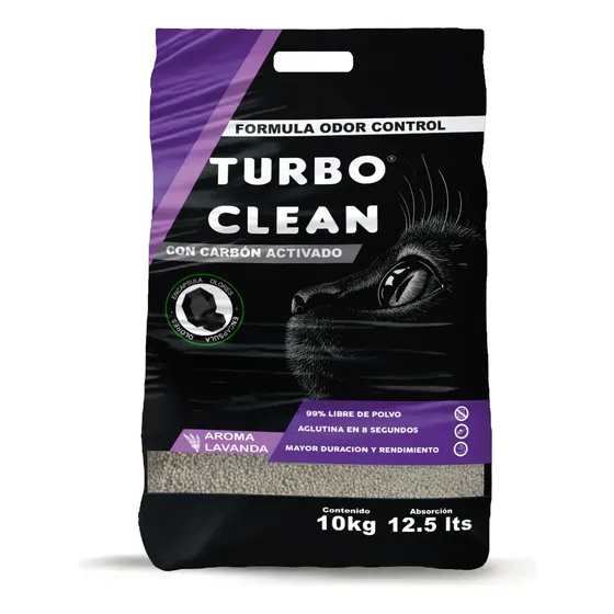 Arena Sanitaria Turbo Clean Aroma Lavanda 10kg | Cuotas sin interés