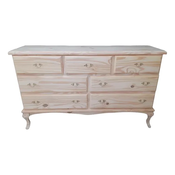 Comoda Luis Xv Pino Crudo 1,20 X 90 X 40 Palermo !