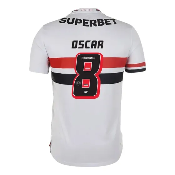 Camisa Oficial São Paulo I Temporada 24/25 Oscar 8