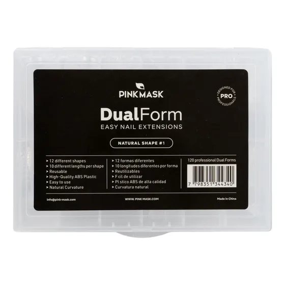 Tips Dual System Pink Mask Dual Form Natural Shape 1