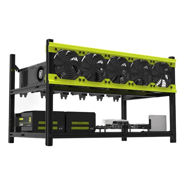 Case Abierto Al Aire Libre Para 6-gpu-veddhav3 Mining-gaming