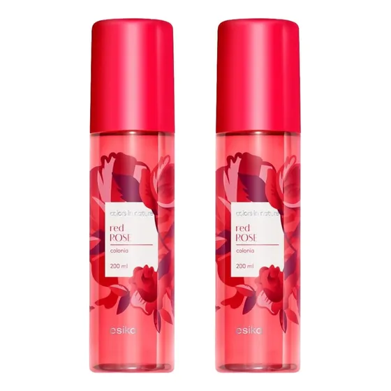 Set Splash Colors Nature Red Rose