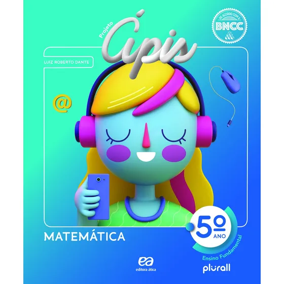 Livro Projeto Ápis Matemática 5º Ano de Dante Luiz Roberto Projeto Ápis Editora Ática Capa Mole Em Português 2021