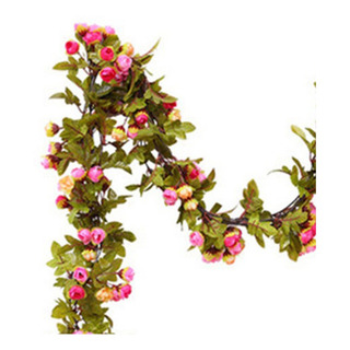 Guirnalda De Hojas Con Guía Para Colgar Rosas Artificiales Guirnalda De Hojas Con Guía Para Colgar Rosas Artificiales