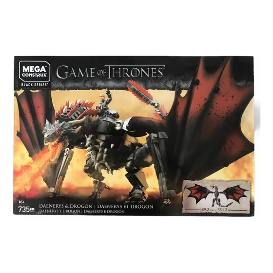 Game Of Thrones Mega Construx Dragon Daenerys Y Drogon Gkg97 735