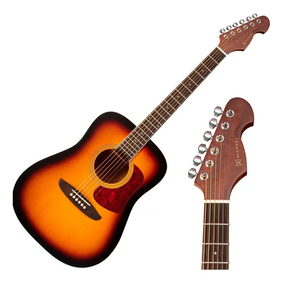 Violão Elétrico Michael Vmv570 Sb Vnc Ss Folk