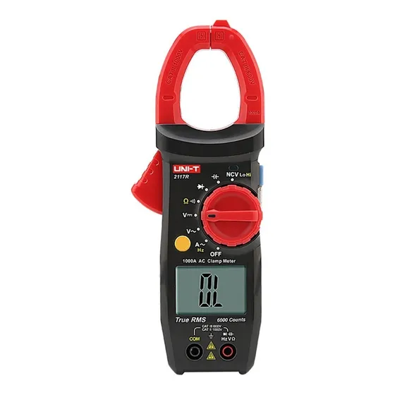 Uni-t Pinza Amperométrica Profesional 2117r True Rms Ncv