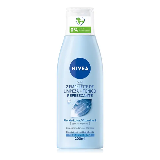 Loção 2 Em 1 Leite De Limpeza Mais Tônico Facial 200ml Nivea Tipo de pele Normal