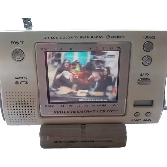 Tv Portátil Pantalla Lcd De 3,5  Con Radio Fm 