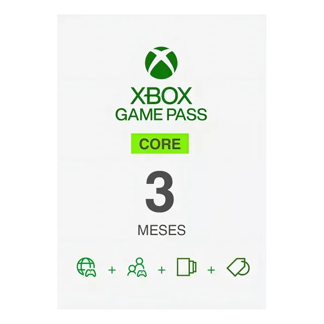 Game Pass Core/xbox Live Gold 3 Meses