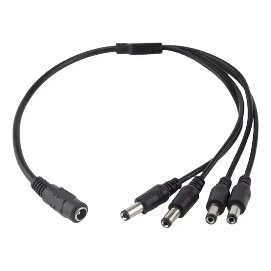 Cable Pulpo Splitter 1x4 Camaras Dc Seguridad Dvr Tienda