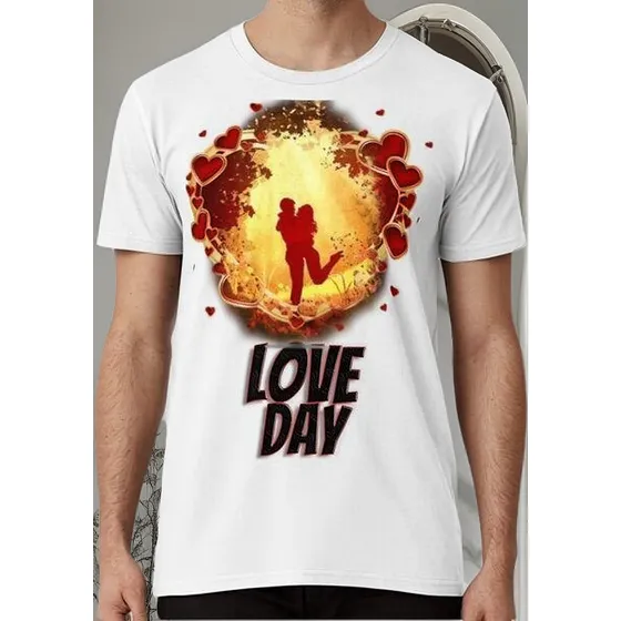 Remera  San Valentin O Dia De Amor Algodon Premium