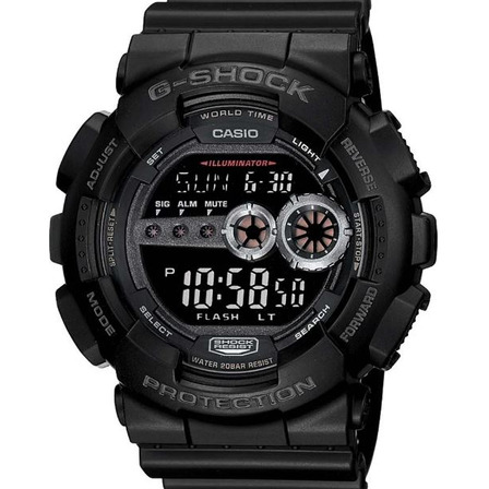 Relógio Casio G-shock Masculino Gd-100-1bdr Cor Da Correia Preto Cor Do Bisel Preto Cor Do Fundo Preto Relógio Casio G-shock Masculino Gd-100-1bdr Cor Da Correia Preto Cor Do Bisel Preto Cor Do Fundo Preto