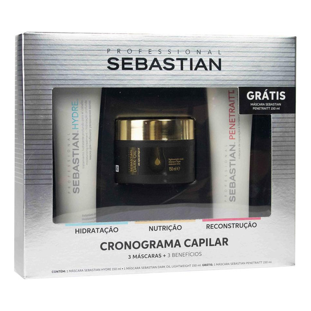 Kit Sebastian Professional Cronograma Capilar + Másc 150ml Kit Sebastian Professional Cronograma Capilar + Másc 150ml