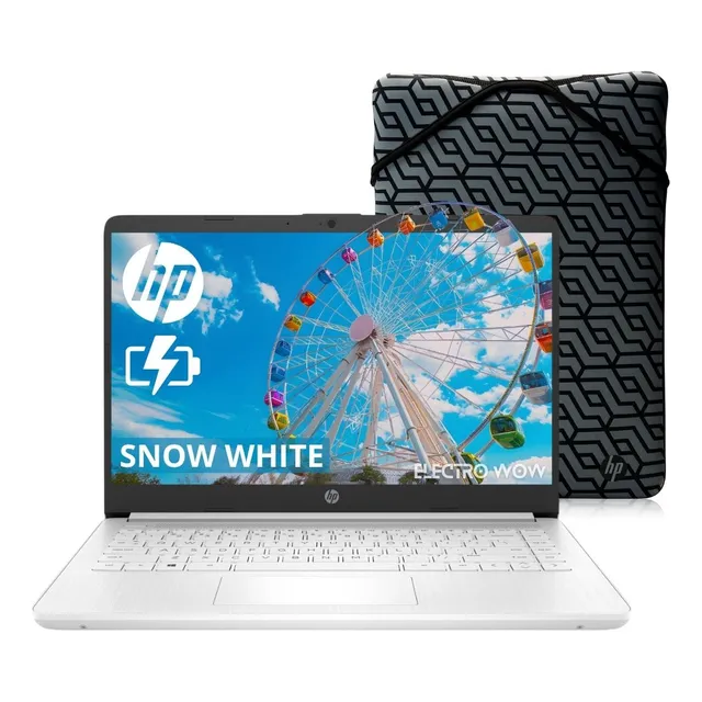 Laptop HP 14-dq0052 4 GB de RAM 64 GB Emmc Intel Celeron N4020 Color Silver Incluye Windows 11 Con Regalo
