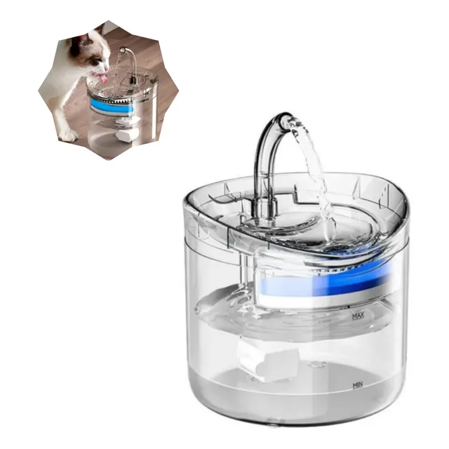 Dispenser De Agua Mascotas Con Bomba Agua Limpia Filtro Gato